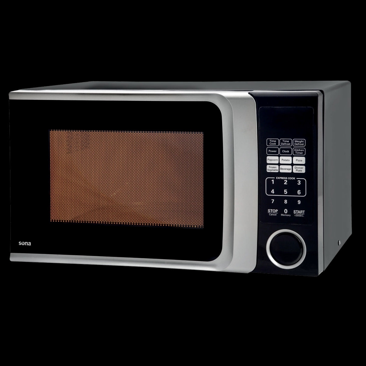 EM25LBCK-JO/ BLACK Sona Microwave      800W Black6 auto cooking Child safety