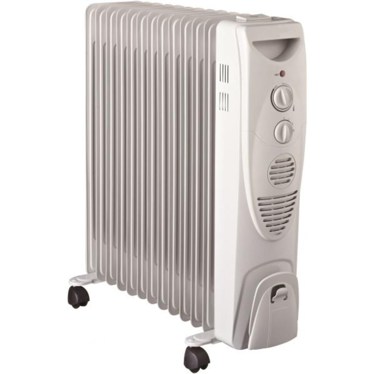 SONA, Heater, Oil-Filled Radiator, 2500 W, 13  Fins, White SONA / White