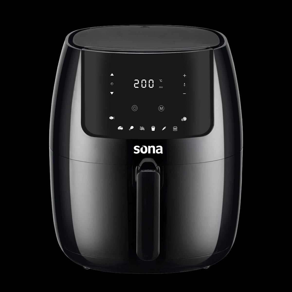 SAF-9307/ SONA, Air Fryer, 7 L, Black AIR FRYER / 7 L
