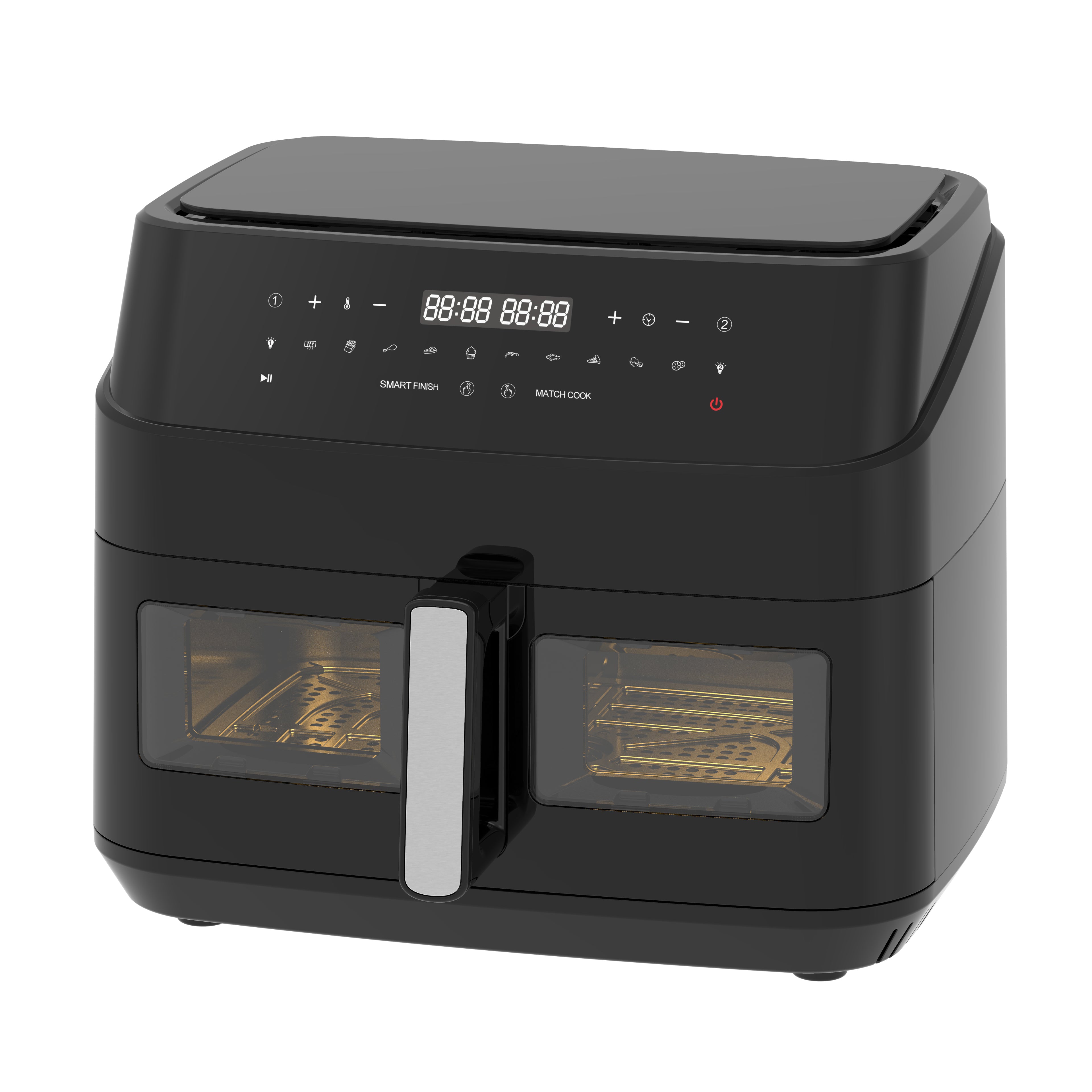 SAF-9210 W / SONA, Air Fryer , 10 L, 1800 watt,With transperant drawer divider, Black AIR FRYER / 10 L