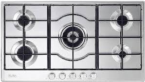 ELIO 95-545 / Elba built-in Hob 90*60 cm Cast Iron,5 burners,Knob Ignition Inox INOX