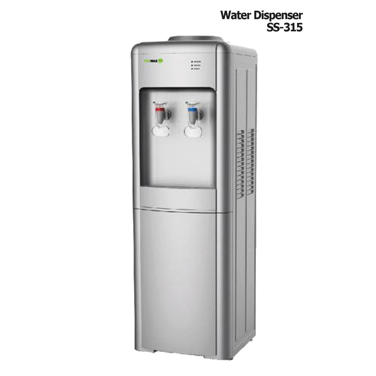 NAS-SS01/Tekmaz  Stand water dispenser ,Stainless steel ,Size : 35.5X36.5X10.98 cm,Hot & Cold STAND / 2