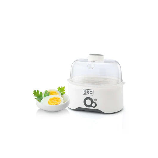 EG200-B5 / Black + Decker Egg Cooker, White EGG COOKER / 6 EGGS