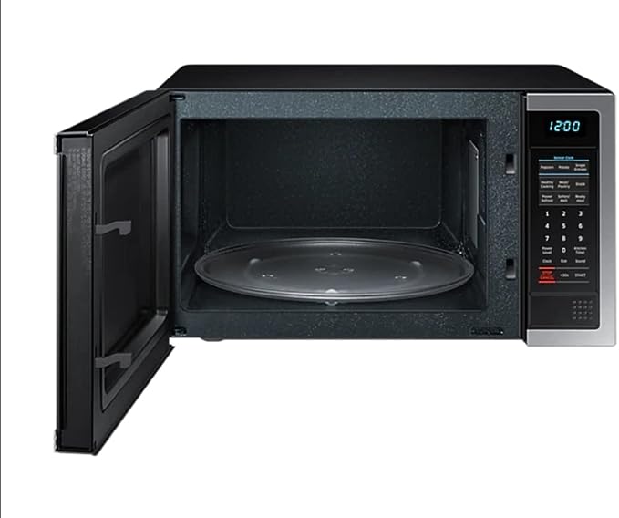 ME6124ST-1/XSG/ Samsung Solo Microwave Oven, 34L, Black, Ceramic Inside SILVER / 34 L