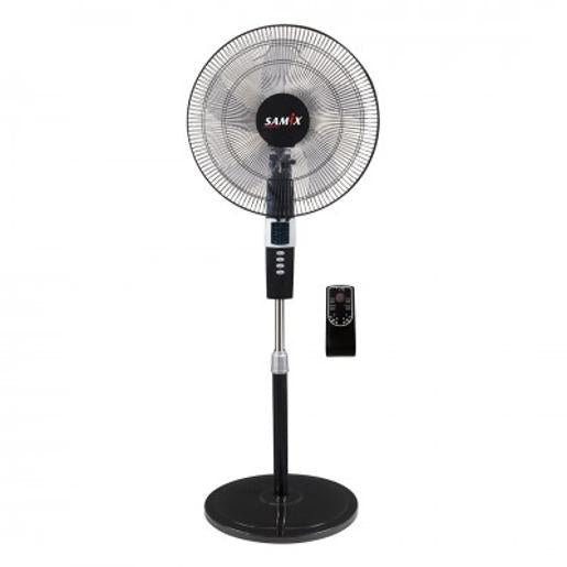 WF-2001RCA/SAMIX Wall Fan 20" 3 Speeds, 5 blades, W/ Remote Control & Timer 7.5H  2 CLRS (White+Silv WALL / 20"