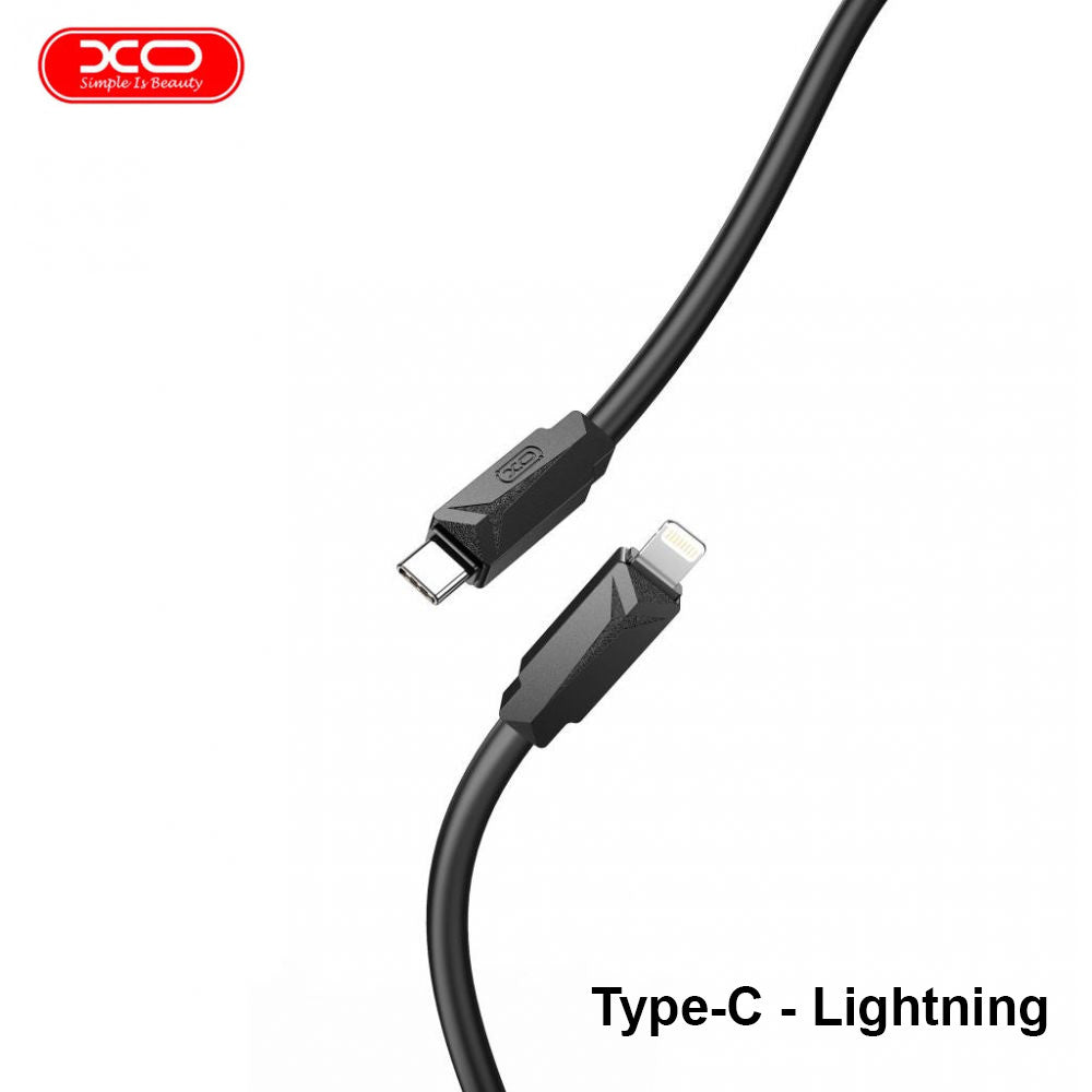XO-NB-Q233A/ 27W PD  TYPE-C to Lightning Data Cable Type-C / Black / N/A