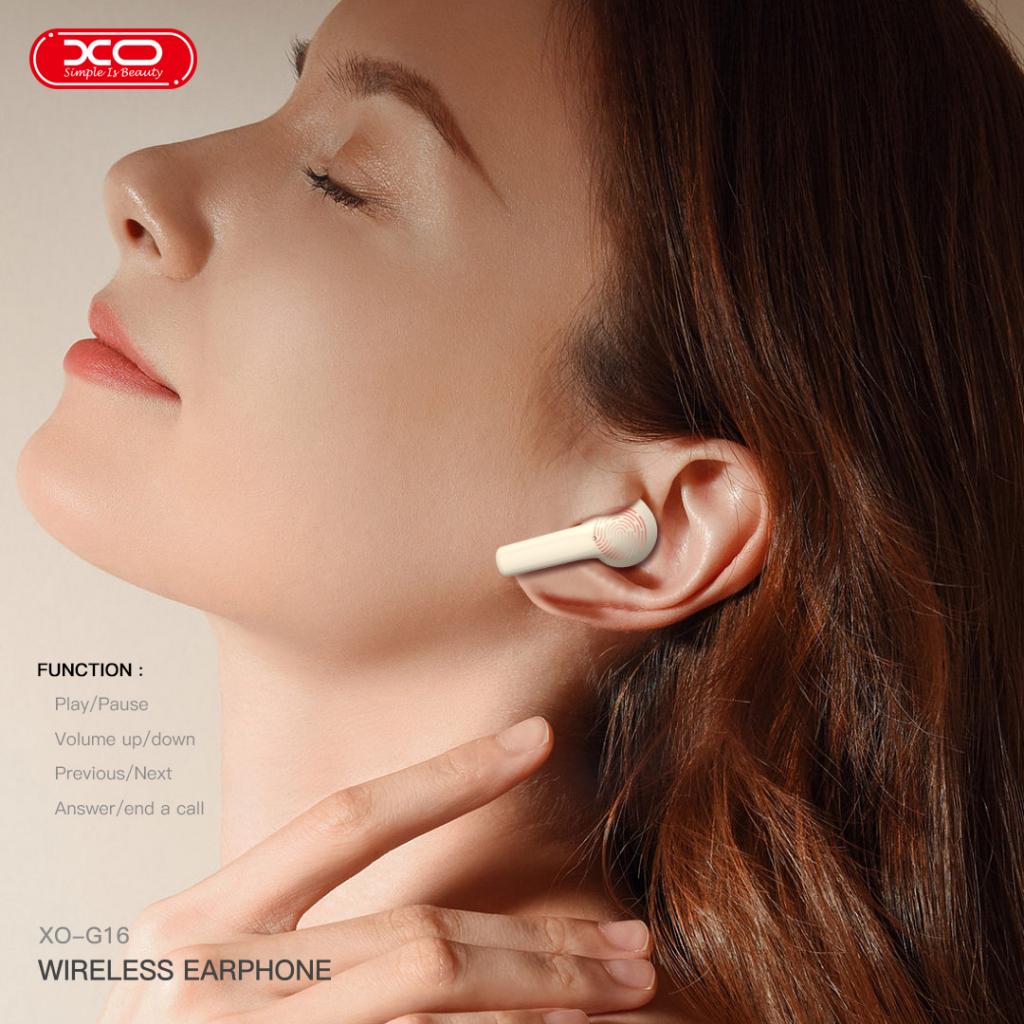 "XO-G16/XO ENC wireless earphone Super design. Earphone / Black / WIRELESS