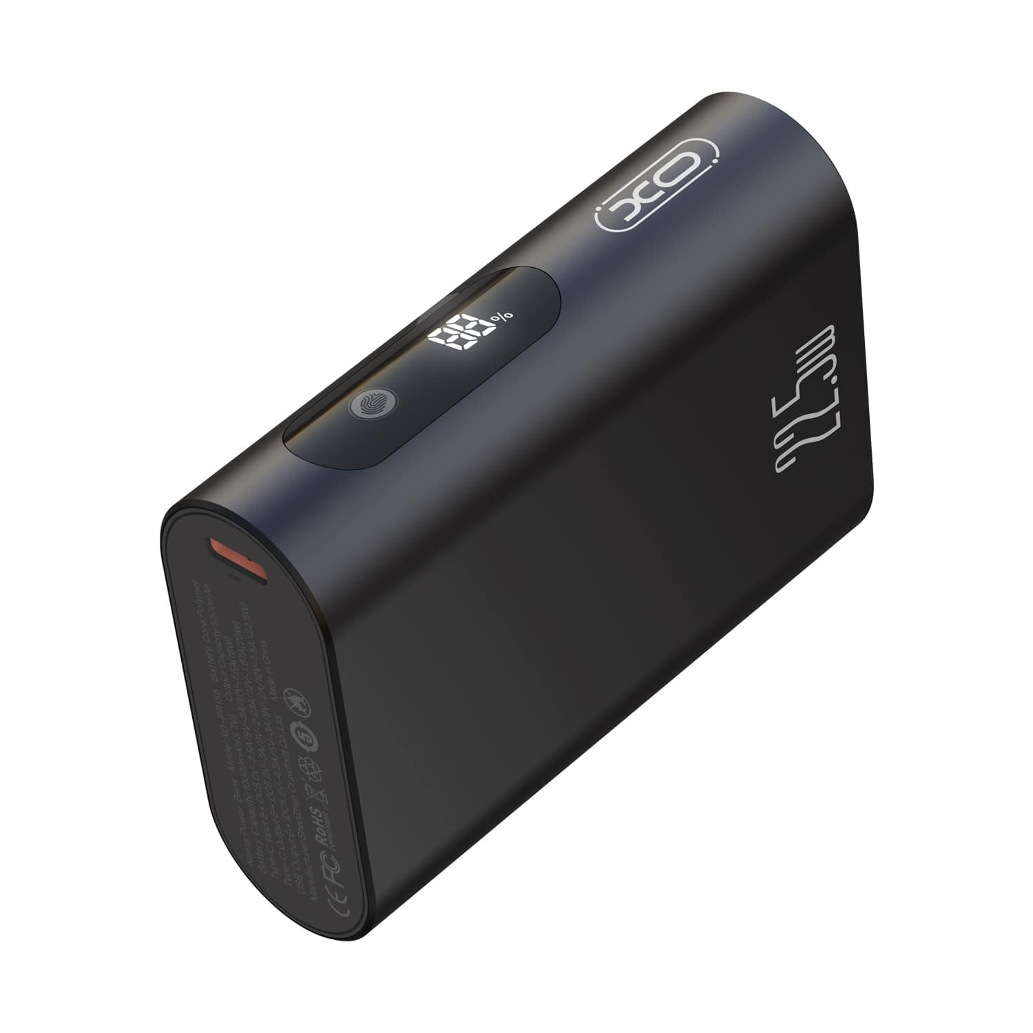 PR155/XO-10000mah power bank- PD20W + QC22.5W Power Bank / Black / N/A