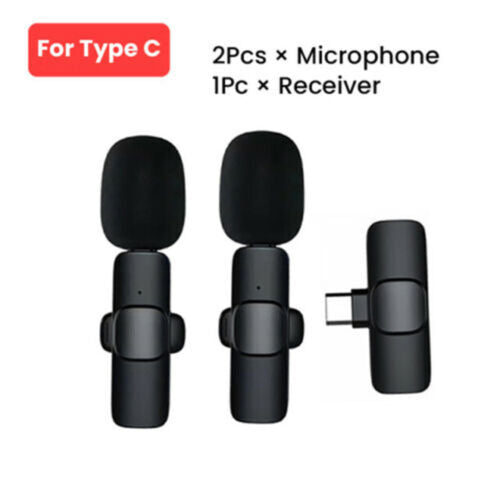 K9 Dual / Dual Wireless Microphone K9 for iPhone iPad case / Black / N/A