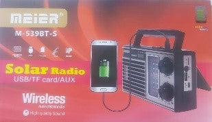 M-539BT-S / M-538BT-S /SHT Solar Radio USB/ TF Card / AUX yes / 5 watt / black