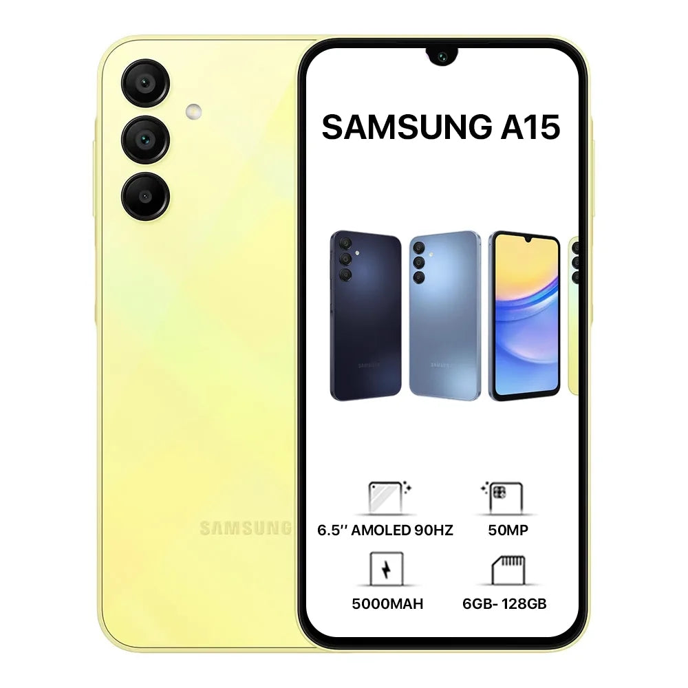 SM-A155FZYIMEA/Samsung Galaxy-A15_8GB_256GB_ Yellow 256GB / 6.5" / Yellow