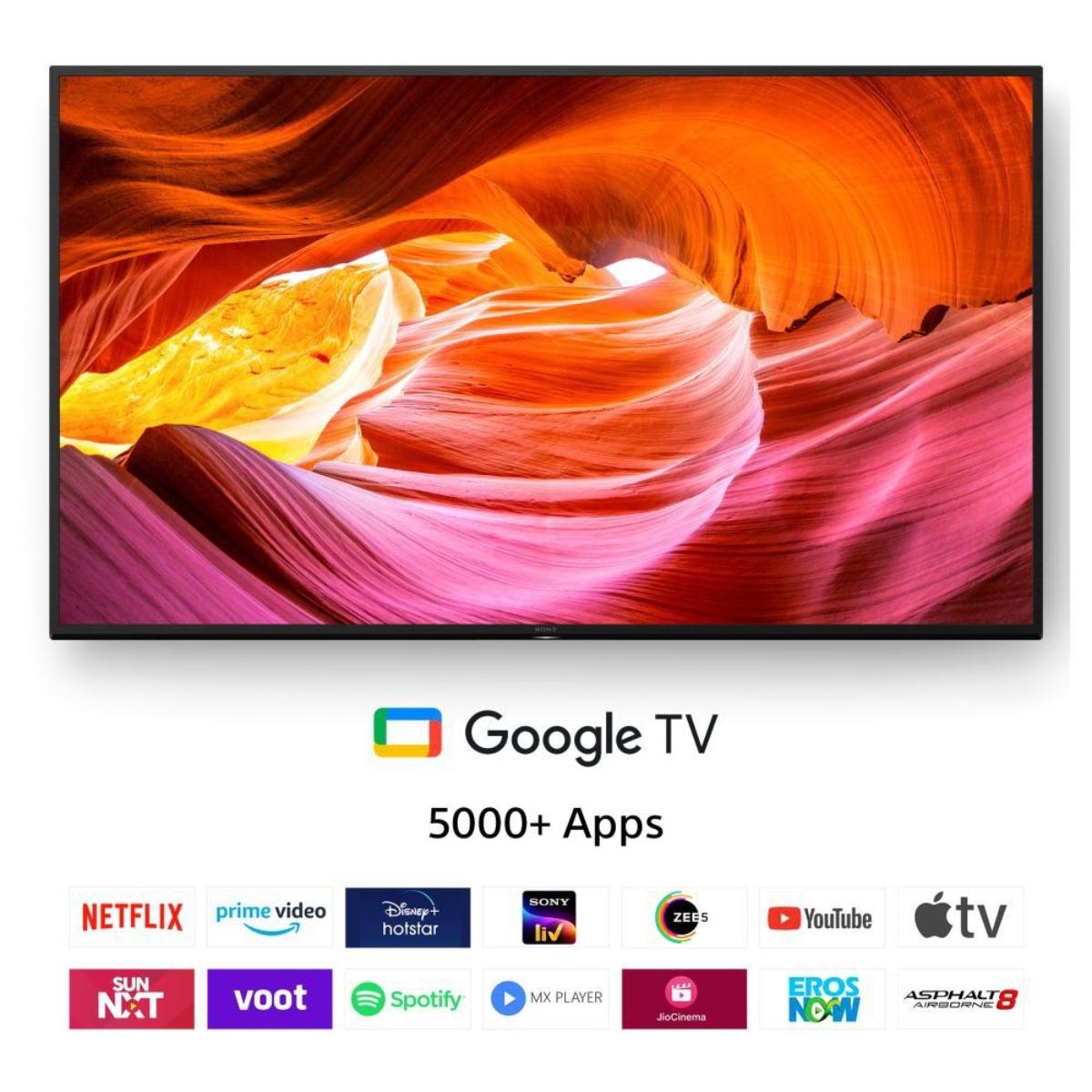 KD-55X75K/SONY 55" LED TV LED Television 4K HDR, X1 Processor, Live Co 4K / 55" / YES