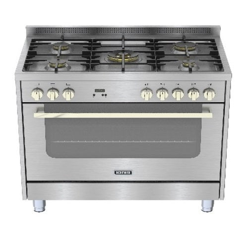 GPD194F2LX / IGNIS COOKER steel  Safety system Gas With Fan Oven Cast Iron Grid  Oven Door XXL Oven