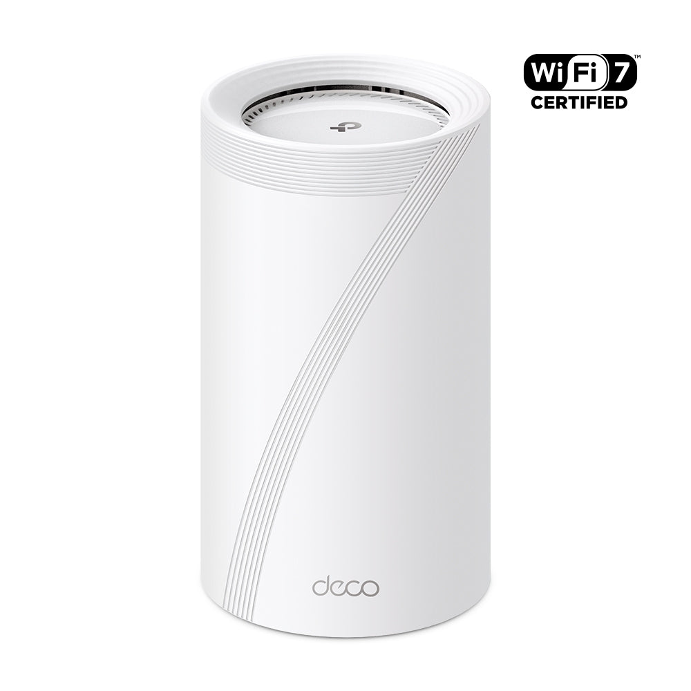 Deco BE85(1-pack) / TP-Link BE19000 Whole Home Mesh Wi-Fi 7 Unit(Tri-Band), White, SPEED: 1376 Mbps