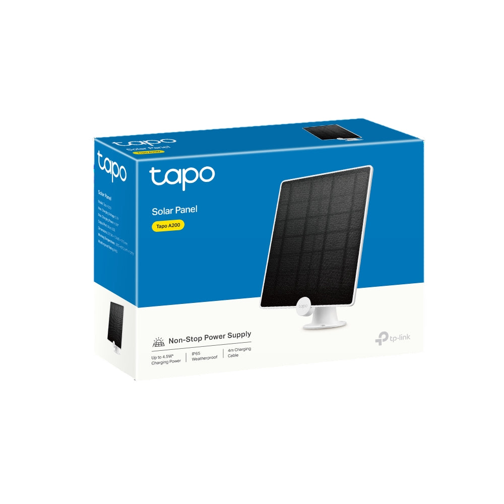 Tp-Link Tapo A200 Camera Solar Panel White Non-Stop Solar Power Up To 4.5W Charging Po