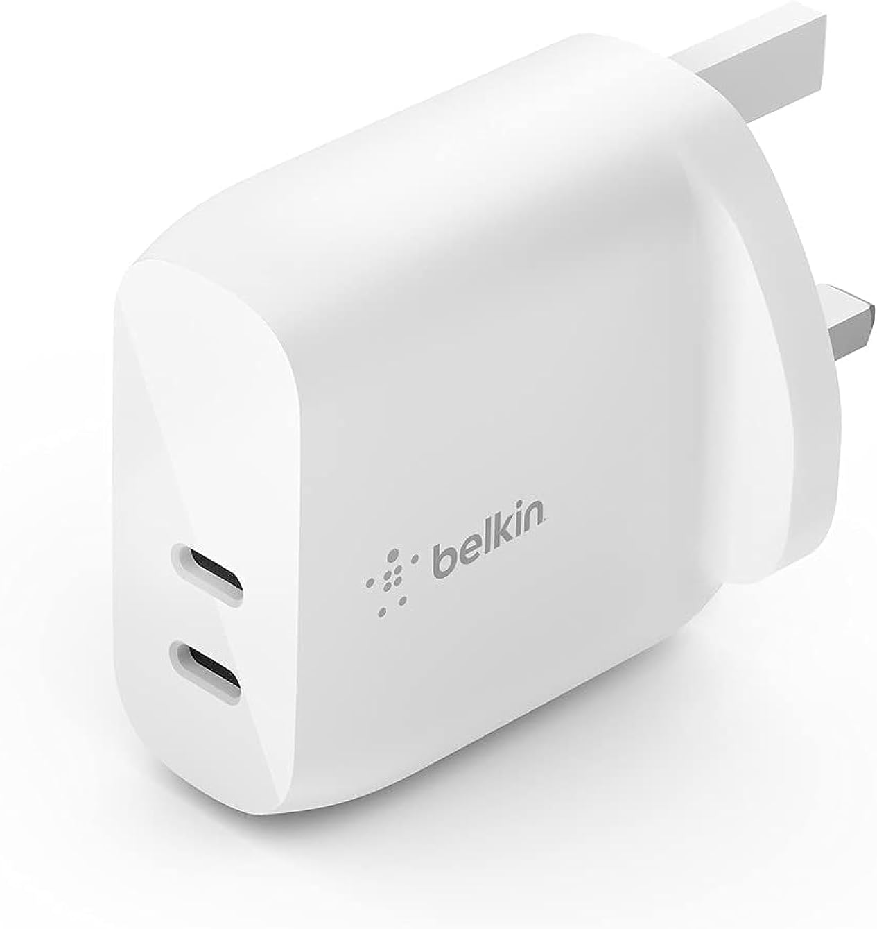 WCB006myWH /Belkin DUAL 20W USB-C WALL CHARGER  PD 40W  WHT- 745883825448 Plug / White / 20W USB-C WALL CHARGER  PD 40W