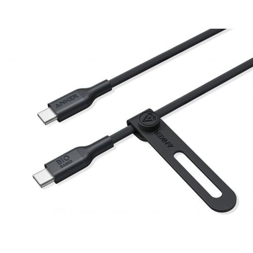 A80F1H11/Anker 544 USB-C to USB-C Cable (Bio-Based 3ft)Black-194644103576 Cable / Black / C to USB-C Cable (Bio-Based 3ft)