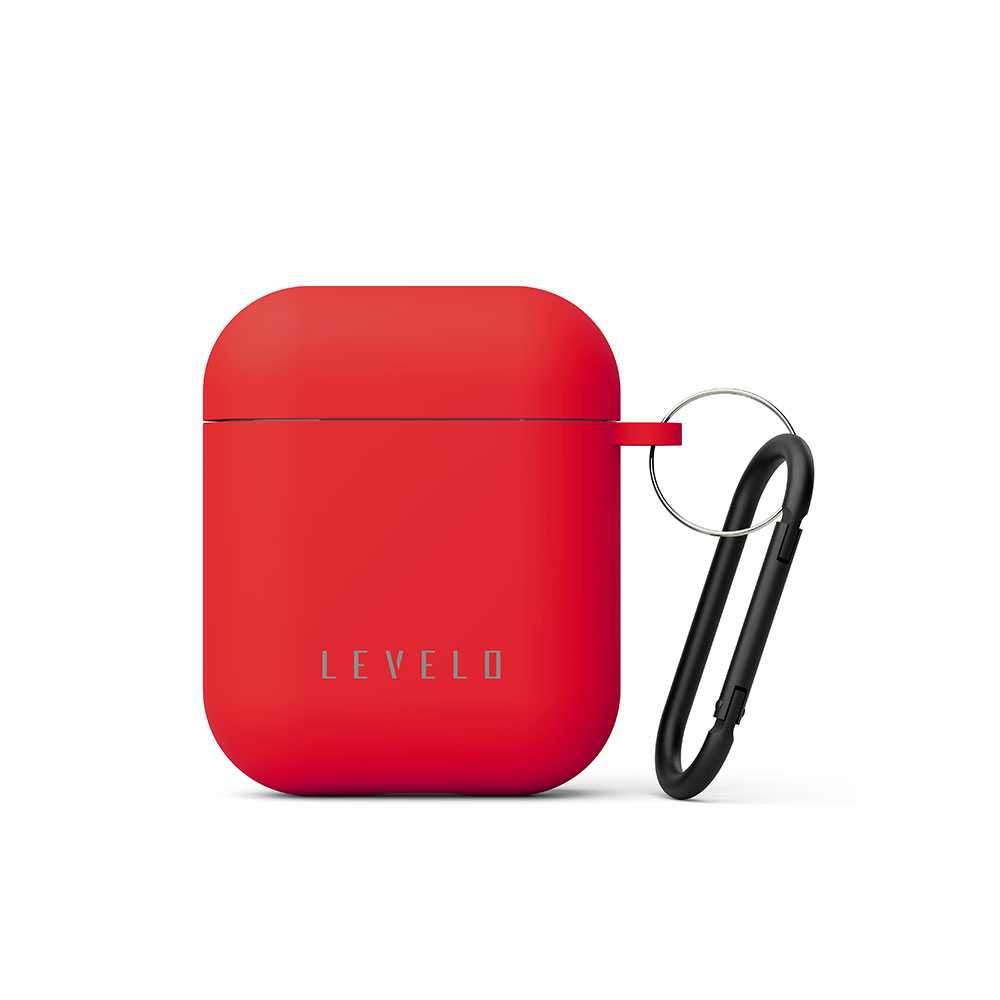 LVLGORRA12RD/Levelo Gorra Silicone Airpods Case 1/2 - 7695033367201 LEVELO / Connectivity