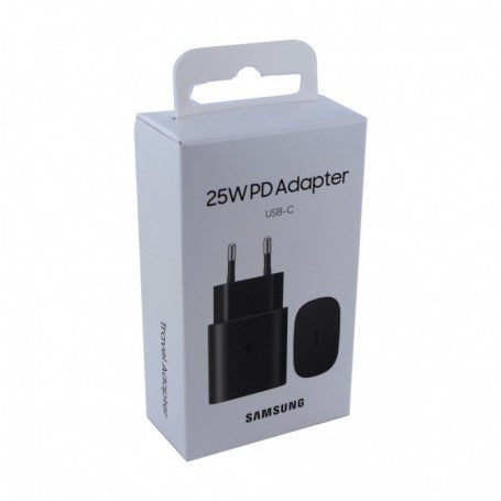 EP-TA800NBEGAE / Samsung 25W PD USB-C Adapter 3 Pin , Black -  8806090986185 Plug / CLEAR / 5W PD USB-C Adapter 3 Pin , Black