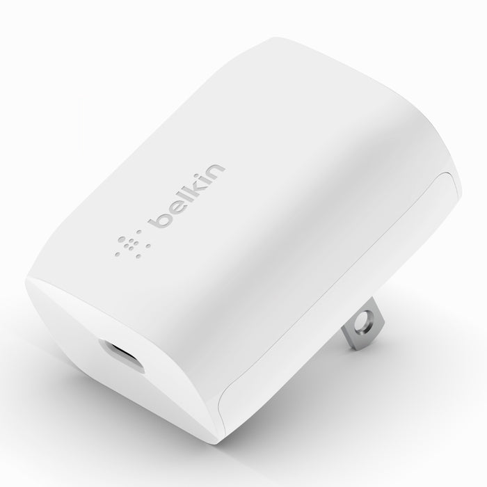 WCA006vfWH / Belkin  USB-C Wall Charger 20W, USB-C PD White- 745883841394 CHARGER / 20 WATTS