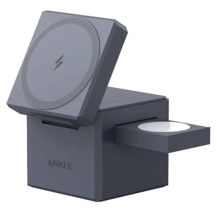 Y1811KA1 / Anker 3-in-1 Cube with MagSafe Gray- 194644138356 GREY
