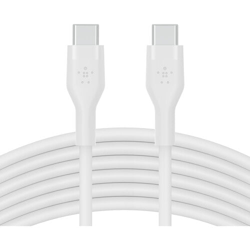 Boost Charge Flex USB-C to USB-C Silicone Cable, 3M White