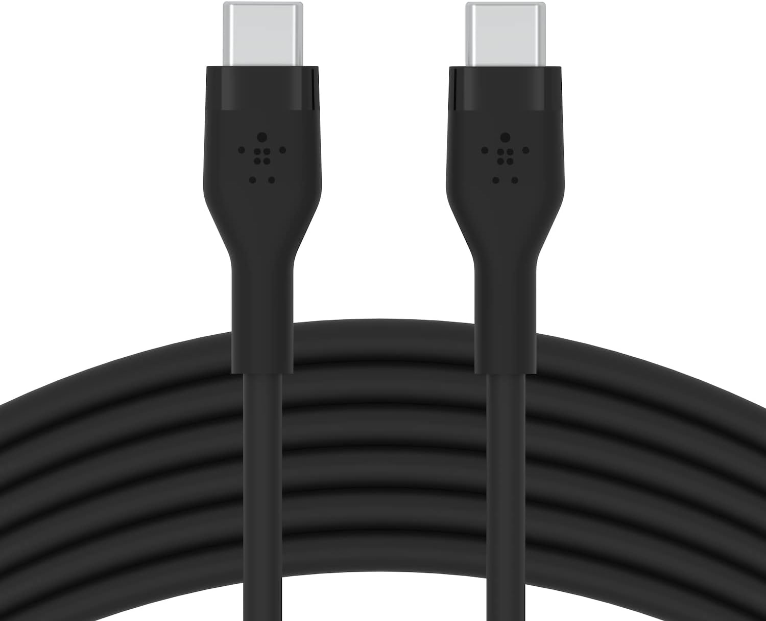 Boost Charge Flex USB-C to USB-C Silicone Cable, 3M Black