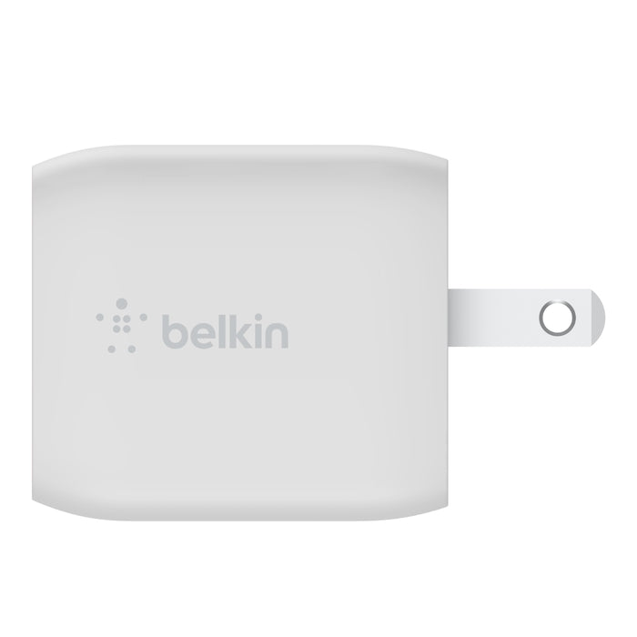 WCH011vfWH/Belkin WCH011vfWH  Dual 45W USB-C PD  GaN Fast Charger with PPS|Color:  White| Warranty : Plug / White / Fast Charger with PPS|Color:  White