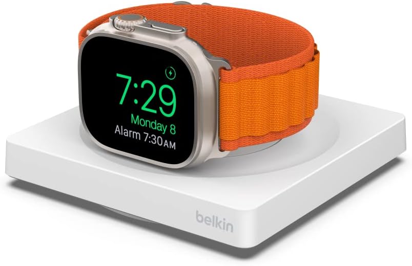 WIZ015btWH/Belkin WIZ015btWH BOOST?CHARGE™ PRO Portable Fast Charger for Apple Watch|Color: White| W Adapter & Power / White / table Fast Charger for Apple Watch