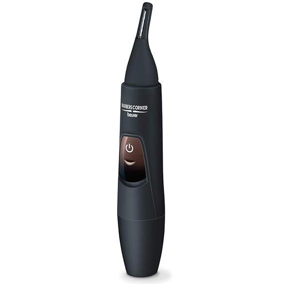 HR 2000 / Beurer Precision trimmer black, Two appendices, Nose and ear hair removal, blades made of