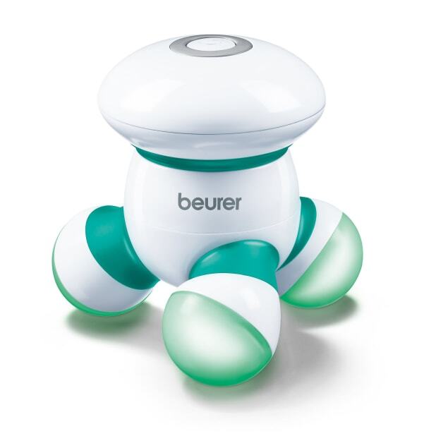 MG-16 GREEN / Beurer Mini Massager White, battery, Small massage device for the back, neck and legs MESSAGER / WITH BATTERY