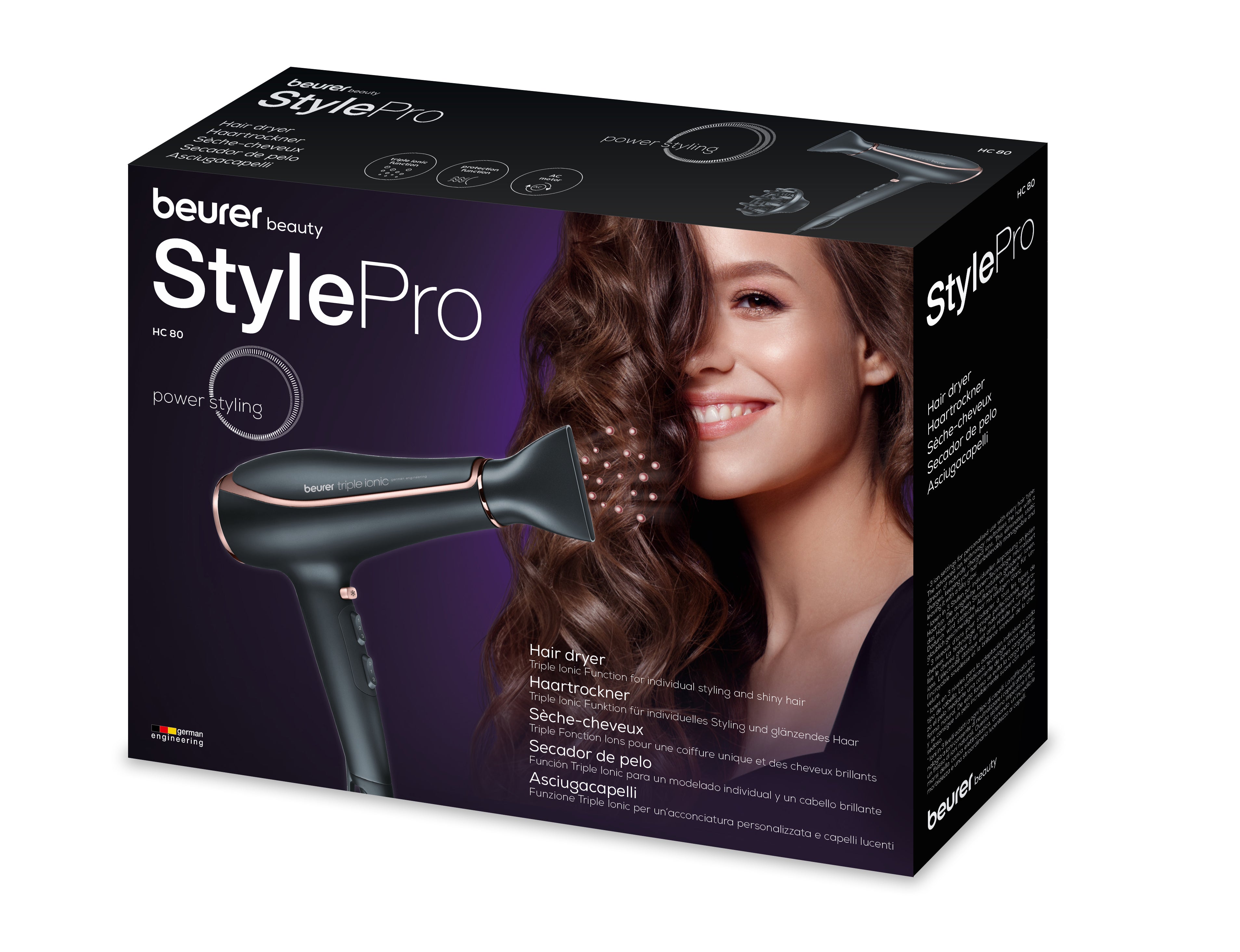 HC 80 / Beurer Hair Dryer 2200 watt black hair Dryer / 2200 WATT / BLACK