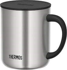 THERMOS JDC-351ESP (Black) Stainless Steel Vacuum Desktop Mug 350 Ml