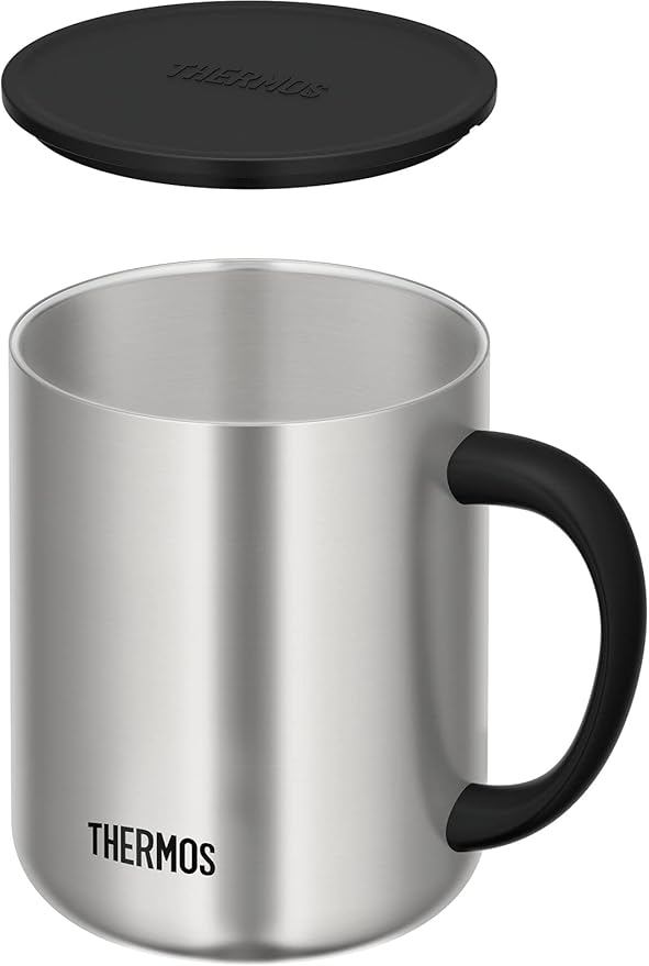 THERMOS JDC-351ESP (Black) Stainless Steel Vacuum Desktop Mug 350 Ml