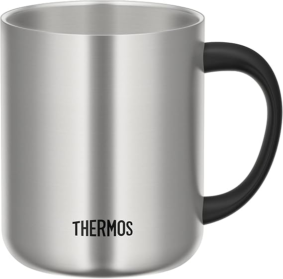 THERMOS JDC-351ESP (Black) Stainless Steel Vacuum Desktop Mug 350 Ml