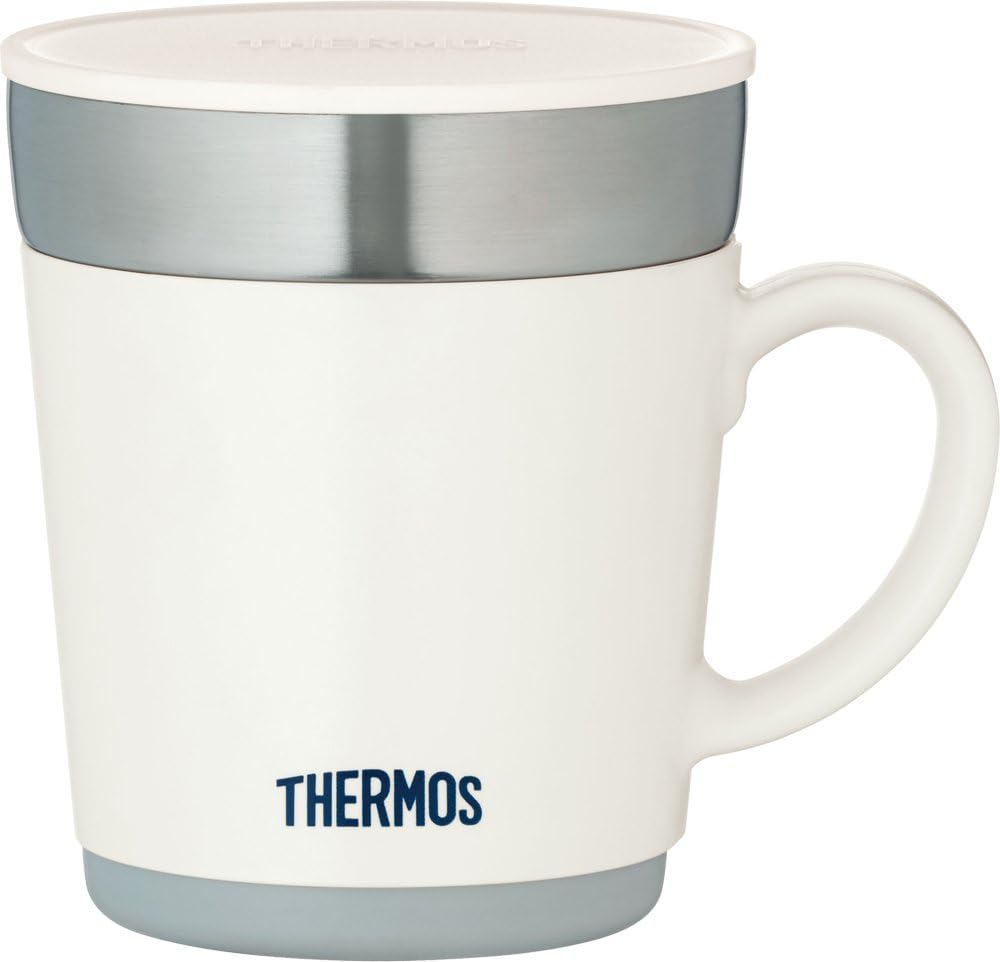 THERMOS JDC-351WH (White) Stainless Steel Vacuum Desktop Mug 350 Ml