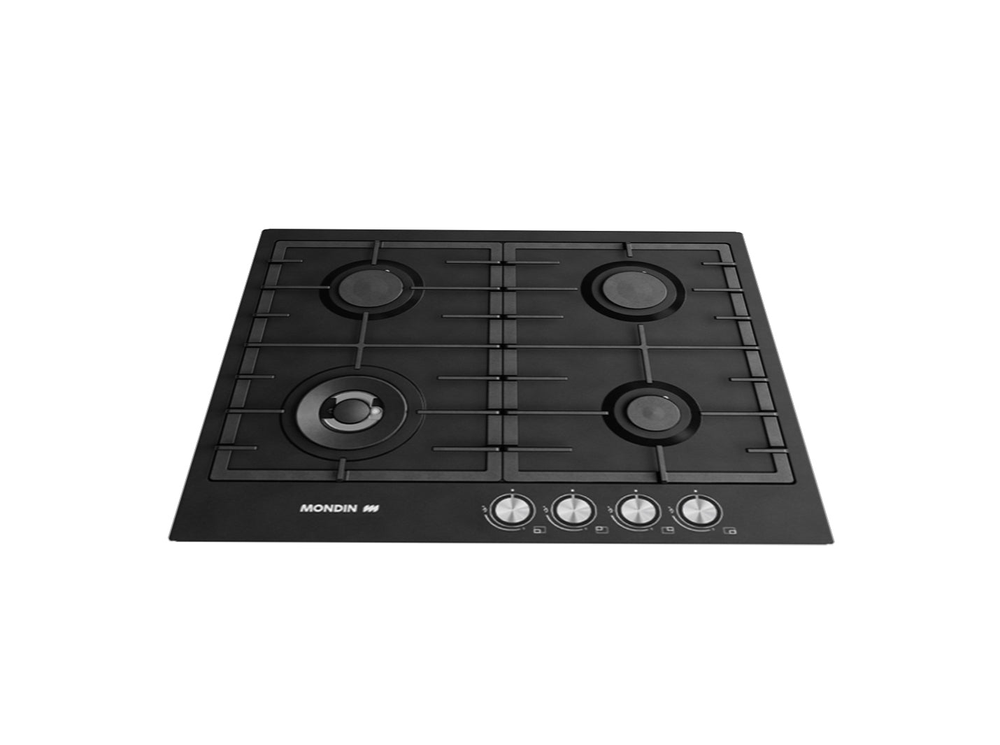 Mondin Gas Hob 60 / Cast Iron / With Safety / Black